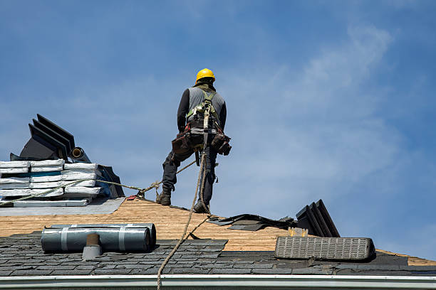 Professional Roof Replacement technician working in Audubon, MN